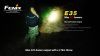 Fenix E35 LED Flashlight, 225 Lumens HIGH, 18650 rechargeable Li-ion