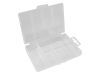 PLASTIC STORAGE BOX (3.35" x 5.31" x 0.98") - 5 COMPARTMENTS