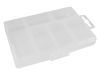 PLASTIC STORAGE BOX (3.35" x 5.31" x 0.98") - 6 COMPARTMENTS