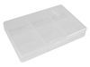 PLASTIC STORAGE BOX (2.44" x 3.35" x 0.75") - 6 COMPARTMENTS