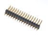 2x16 (32 pin), Double Row Straight Header, .1 inch Center - .025 inch Square Pin, Gold, Comm Con Connectors