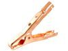 clip plier type, steel copper plated 200 amp, red insulators
