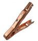 clip plier type, steel copper plated 400 amp with red insulators