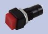 Pushbutton, Single Pole, SPST, OFF/ON, MOMENTARY ON, Red