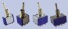 Bat Handle Mini Toggle Switch, DPDT, Momentary ON/OFF/Momentary ON, Chrome Plated Brass Actuator