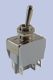 Bat Handle Toggle Switch, DPDT, ON/OFF/ON, Nickel Plated Brass Actuator, Solder Lug/Quick Connect