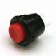 Red Pushbutton Single Pole, SPST, Momentary On