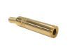 1/4" MONO JACK WITH STRAIN RELIEF, GOLD