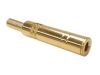 1/4" STEREO JACK WITH STRAIN RELIEF, GOLD