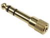 GOLD-PLATED 1/8" PHONE STEREO JACK TO 1/4" PHONE STEREO PLUG ADAPTER