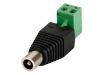 DC PLUG 5.5x2.5MM FEMALE TO REMOVABLE SCREW TERMINAL, each