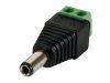 DC PLUG 5.5x2.1MM MALE TO FIXED SCREW TERMINAL, each