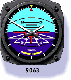 Artificial Horizon Wall Clock