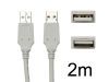 USB 2.0 CABLE - A MALE TO A MALE, 6.6 FT