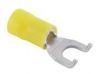 FLANGE SPADE TERMINAL, PVC INSULATED, STUD SIZE # 8, 12-10 AWG, 50 pc bag