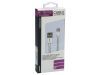 USB A MALE TO LIGHTNING 8-PIN MALE CABLE - WHITE - 1 m