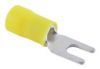 SPADE TERMINAL, PVC INSULATED, STUD SIZE # 10, 8 AWG, 50 pc bag