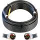 Coax Cable, Wilson Electronics WILSON400 Ultra Low Loss with N Male Connectors, LMR400 type 60ft Black Cable